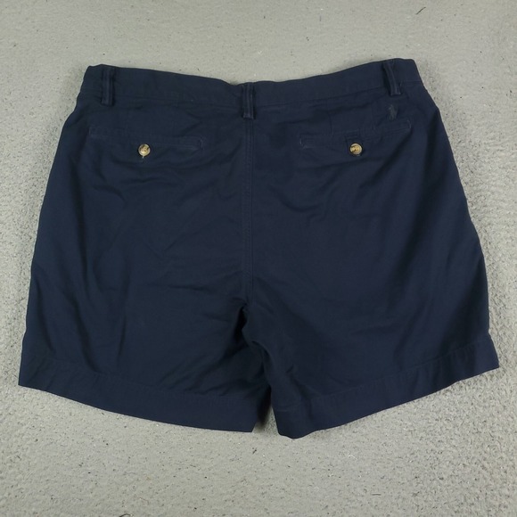 Ralph Lauren Shorts Mens Size 35 Blue Casual Flat Front Chino - Picture 7 of 9